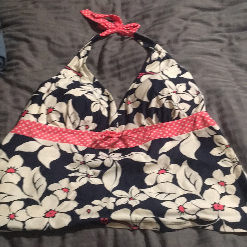 Tankini top with flowers